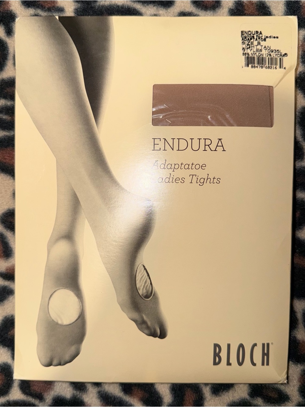 Bloch Endura Adaptatoe tan ballet dance tights